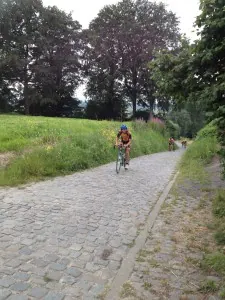 Stefan op de Koppenberg.